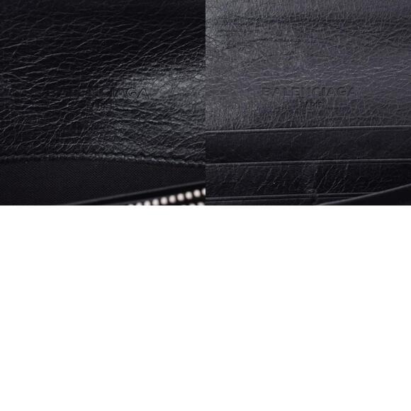 Balenciaga Money Black Leather Long Wallet - Picture 12 of 12